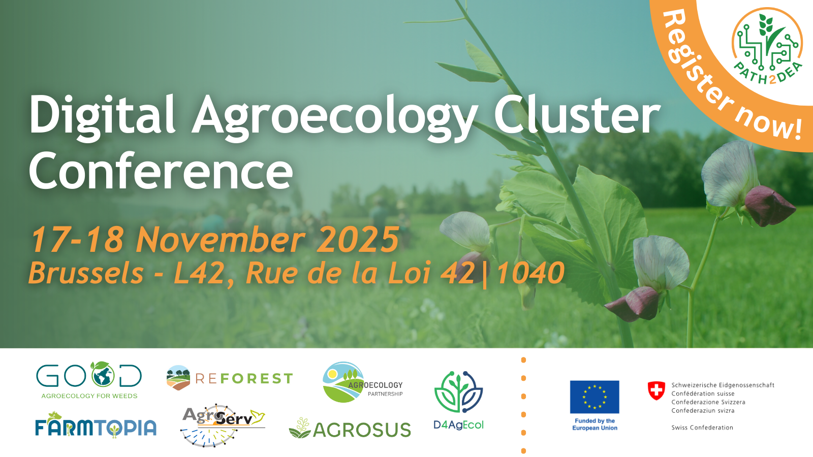 Digital Agroecology Cluster Conference, 17-18 November 2025, Brussels !